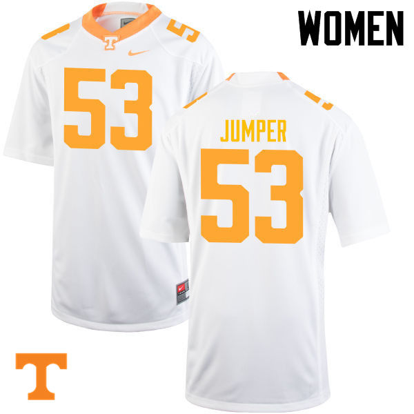 Women #53 Colton Jumper Tennessee Volunteers College Football Jerseys-White